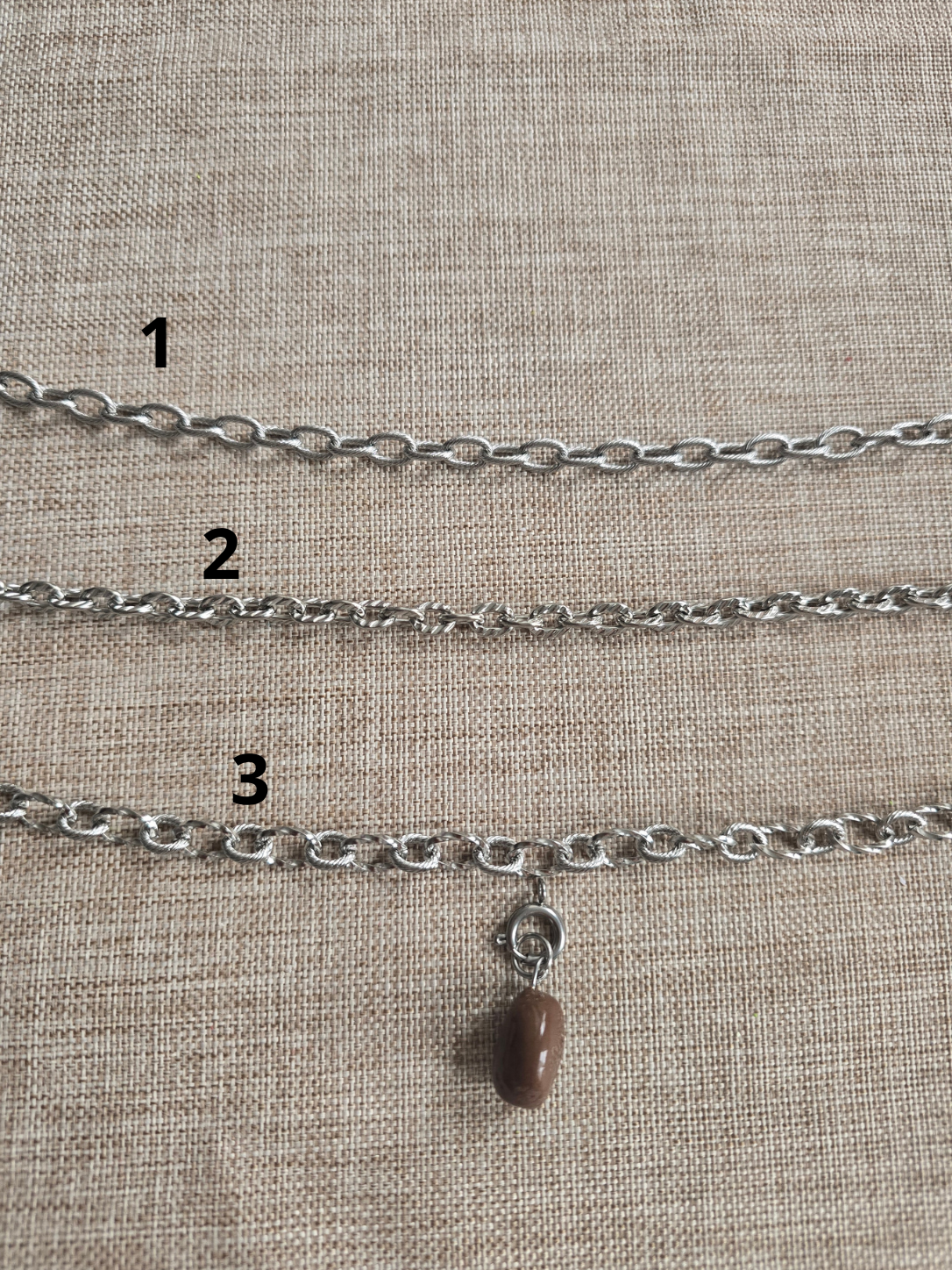 chaine de colliers personnalisable - DOREE ou ARGENTE