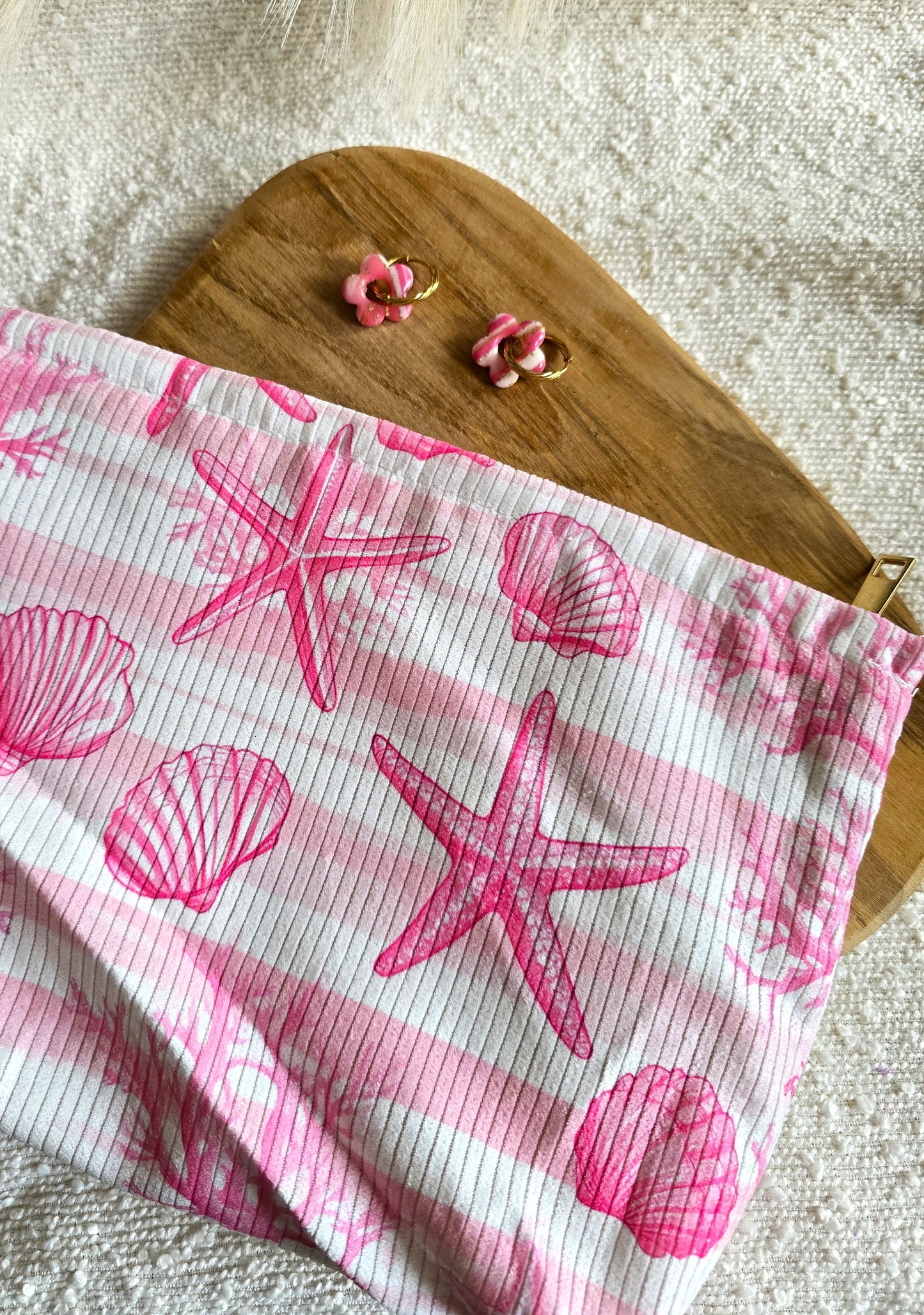 Box Pampilles Artisanales – trousse rose Assorti (Sans Créoles)