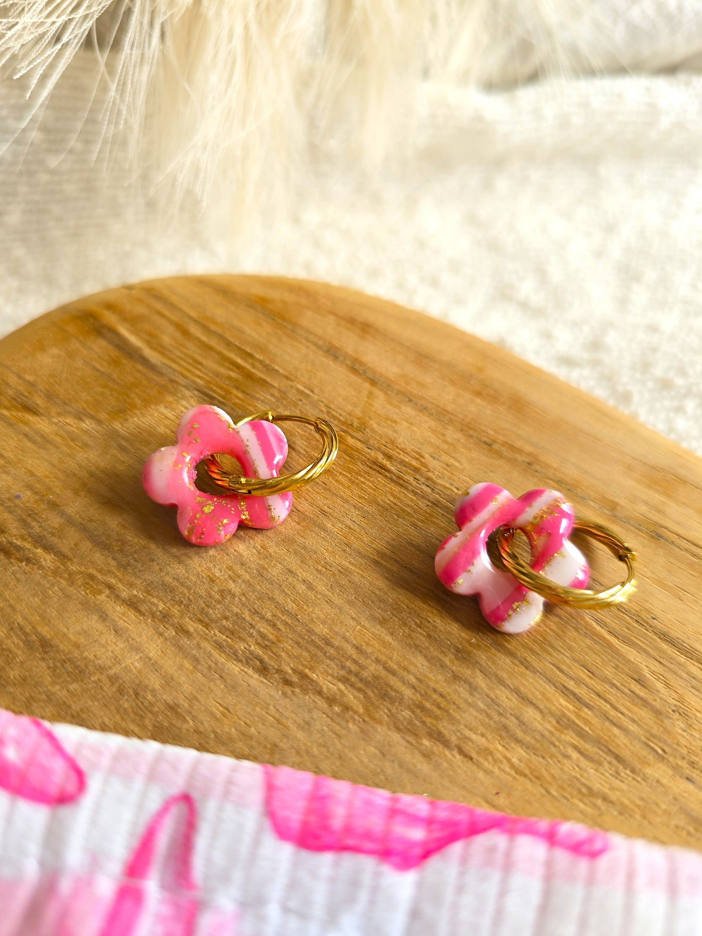 Box Pampilles Artisanales – trousse rose Assorti (Sans Créoles)
