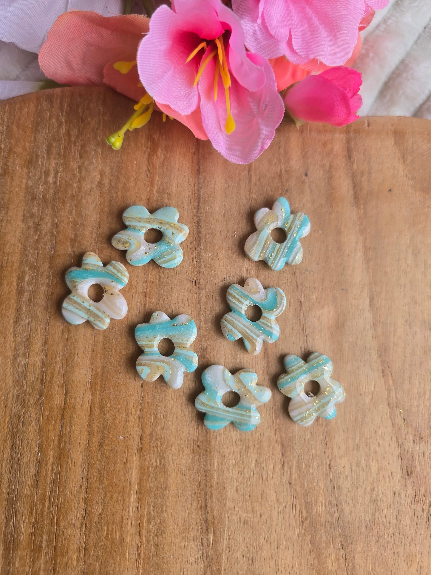 🌸 Laura turquoise dorée 🌸