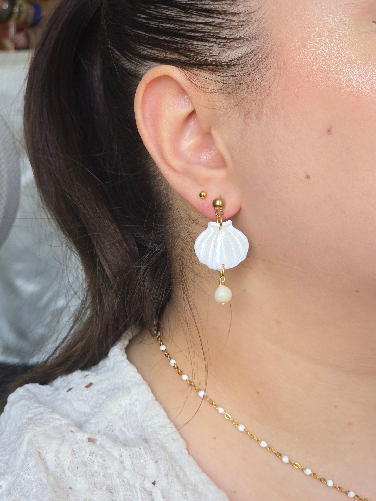 Boucle d'oreille Arielle🌼