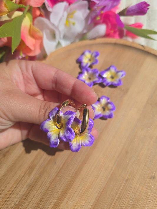 Lys relief violet jaune