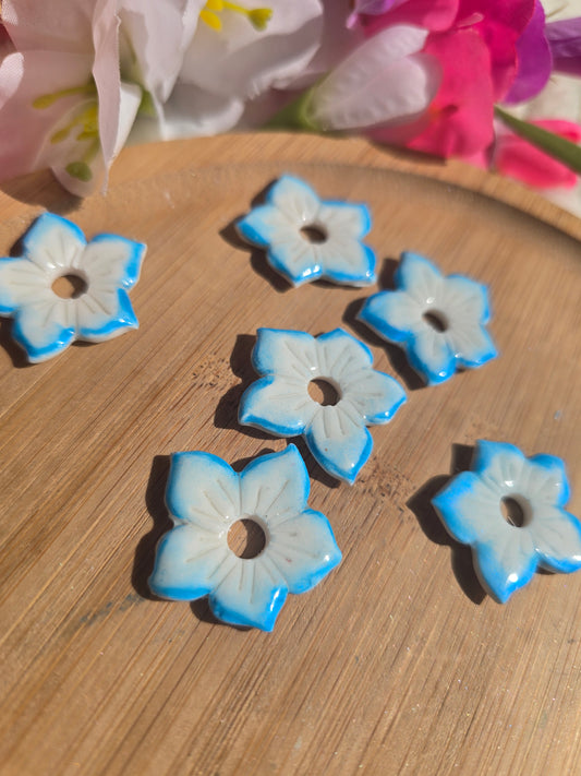Lys blanc bleu