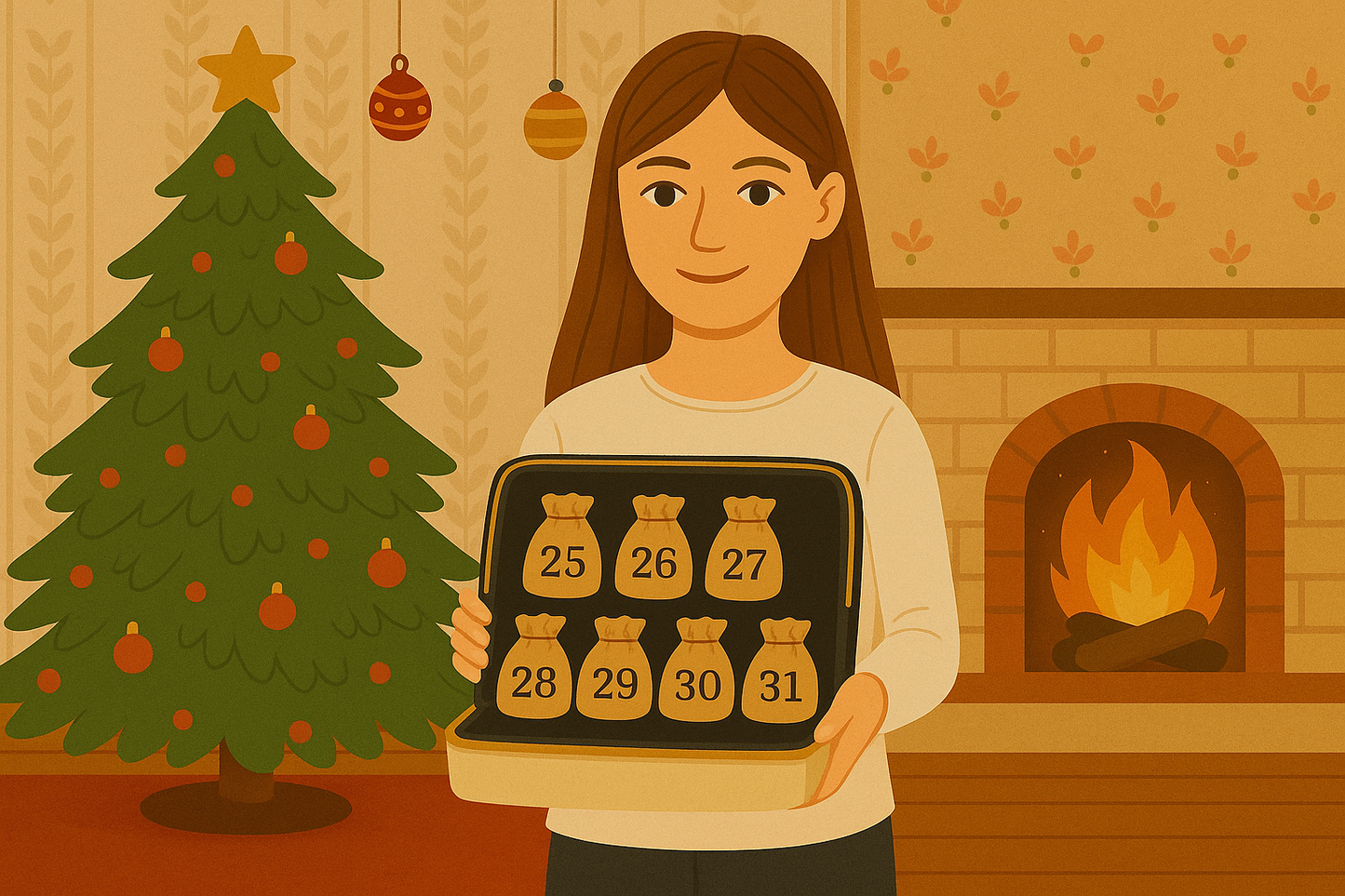 đ Calendrier de l'aprĂšs - trousse noirđ