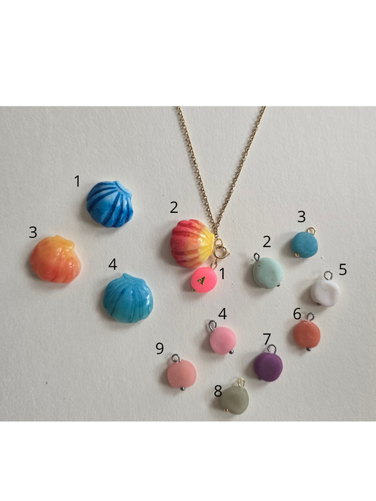 🌸Collier Coquillage + perle personnalisable 🌸