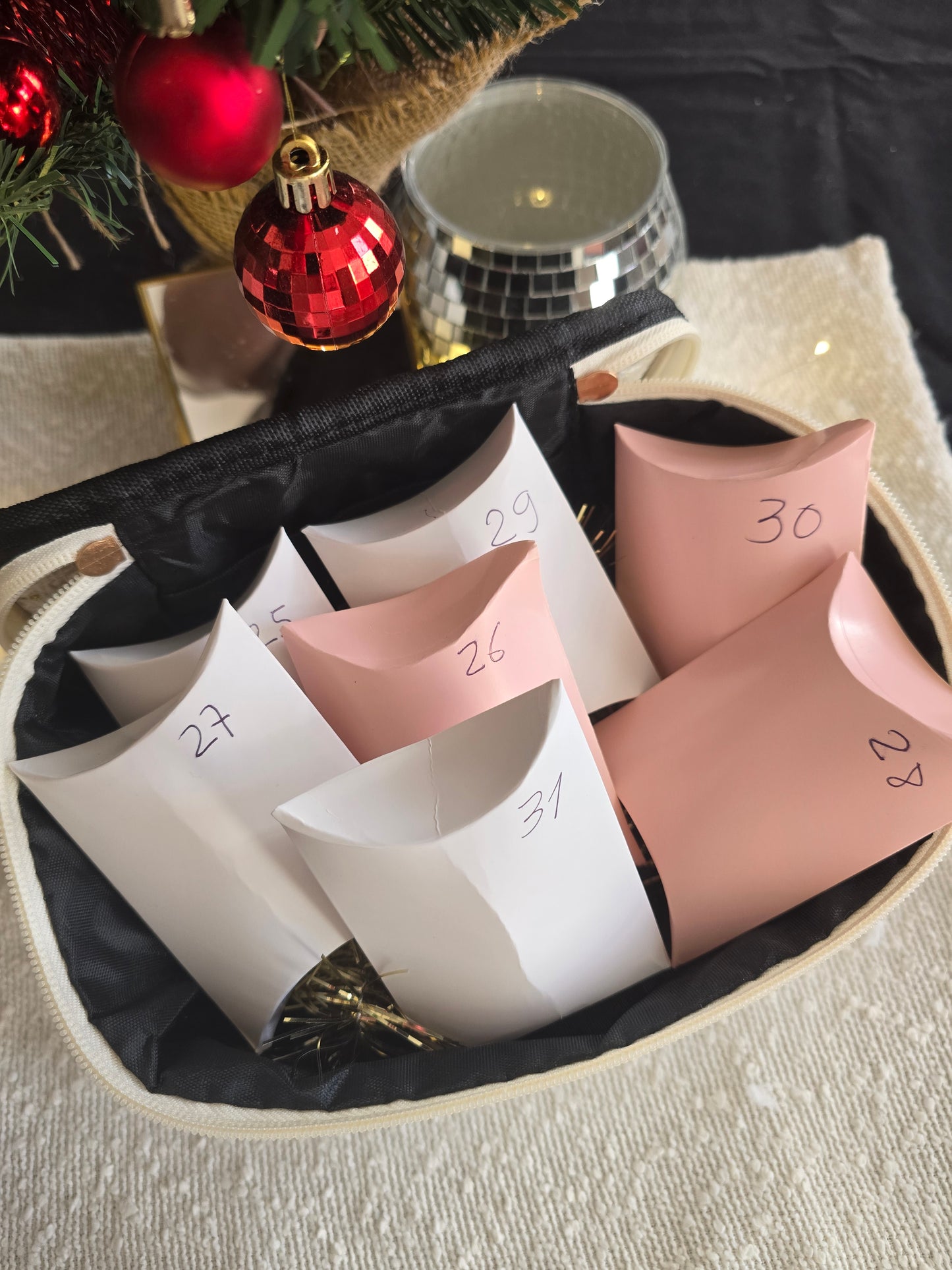 🎁 Calendrier de l'après - trousse rouge 🎁