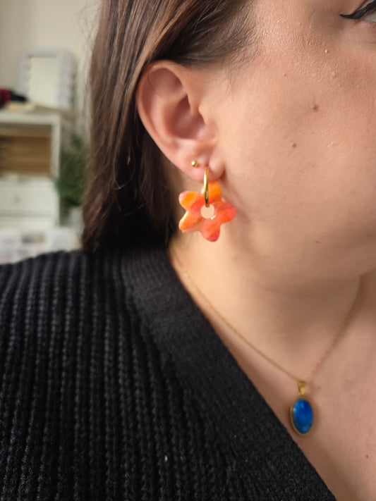 Léonie - marbré orangé