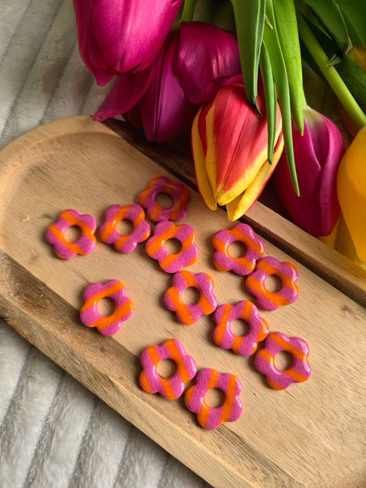 Maxi jade - rayure fushia et orange