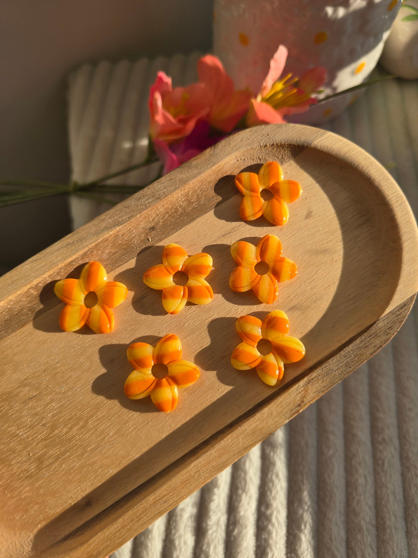 Léonie - rayé orange jaune