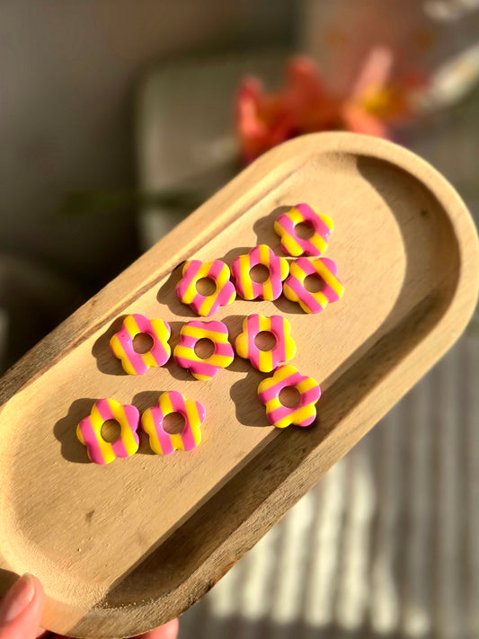 Maxi jade - rayure jaune et rose