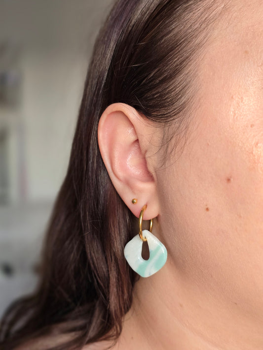 Ariane -  turquoise marbré