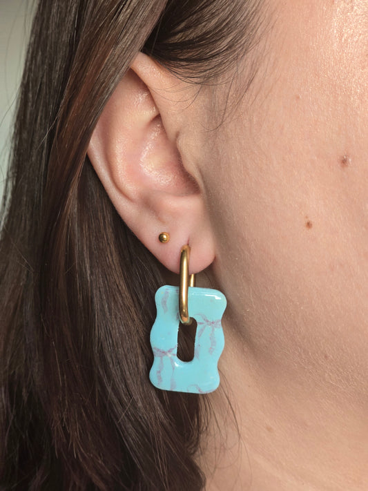 Erika - bleu nœud rose