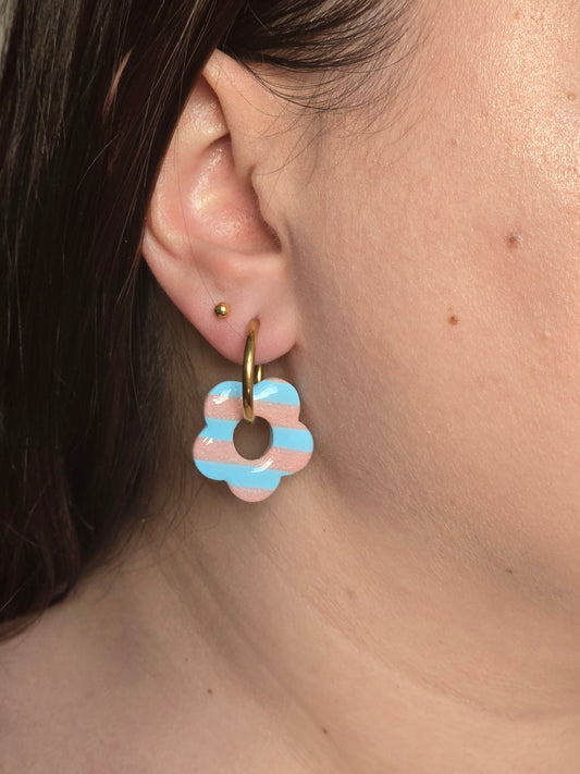 Maxi jade - rayé rose et bleu