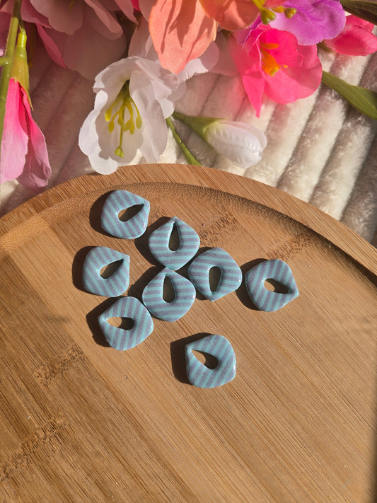 Ariane - bleu rayure rose