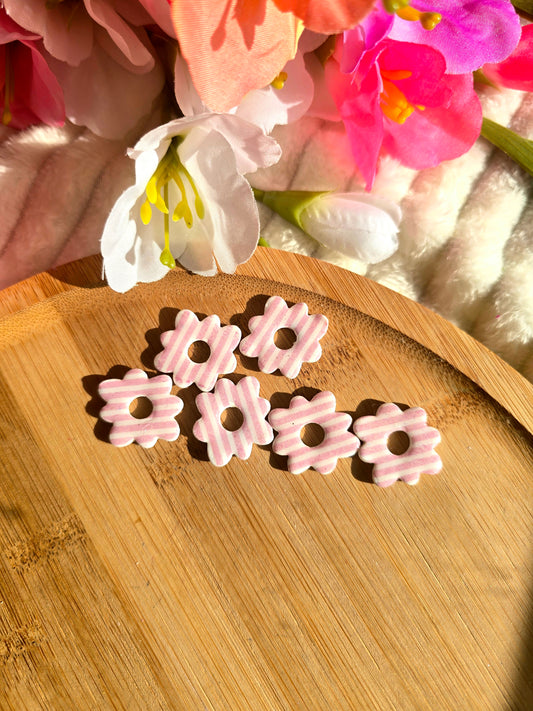 Eliya blanc rayure rose