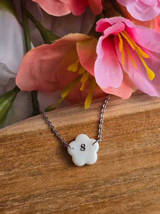 🌸Bracelet fleurs personnalisable argenté 🌸