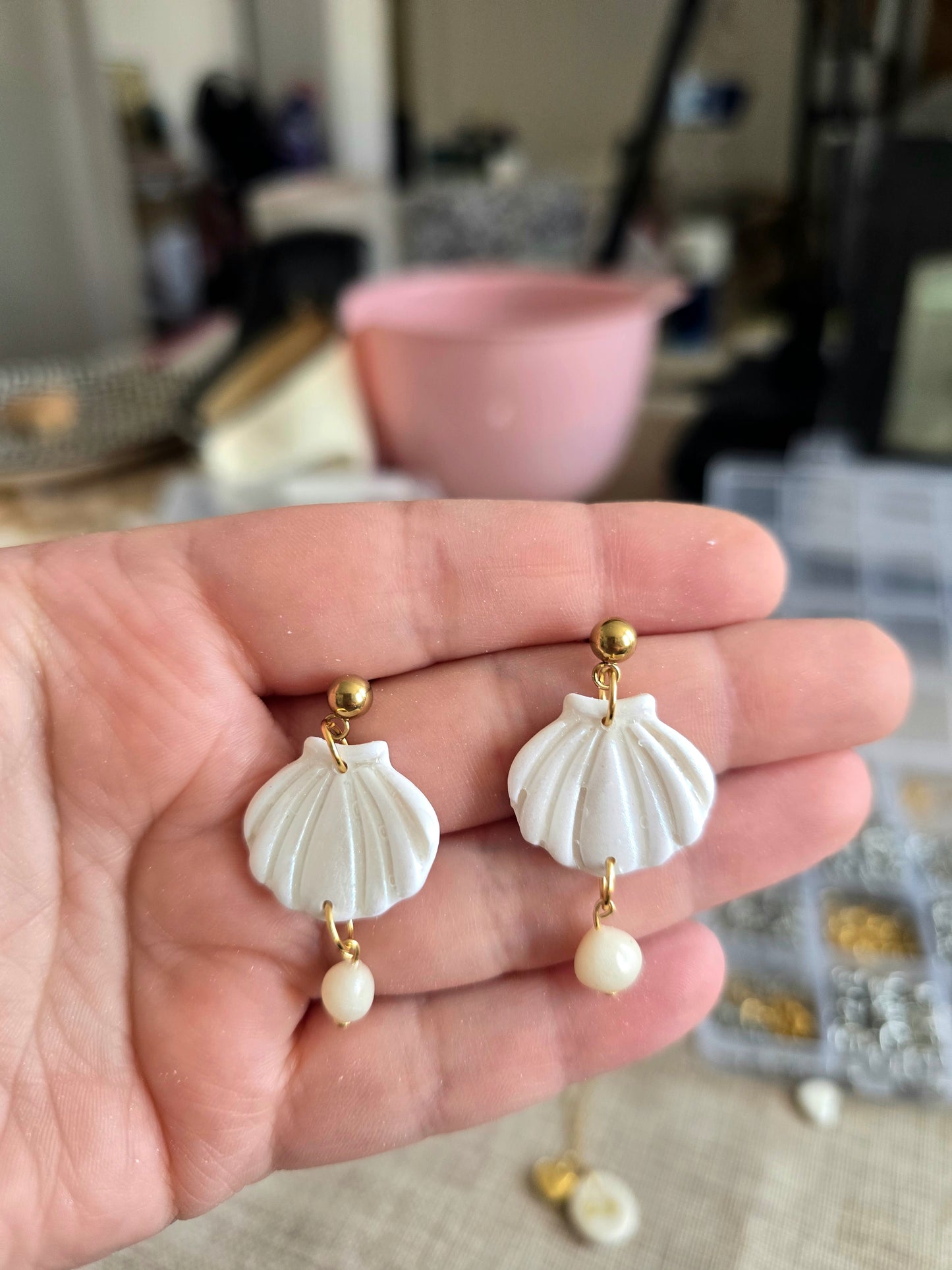 Boucle d'oreille Arielle🌼