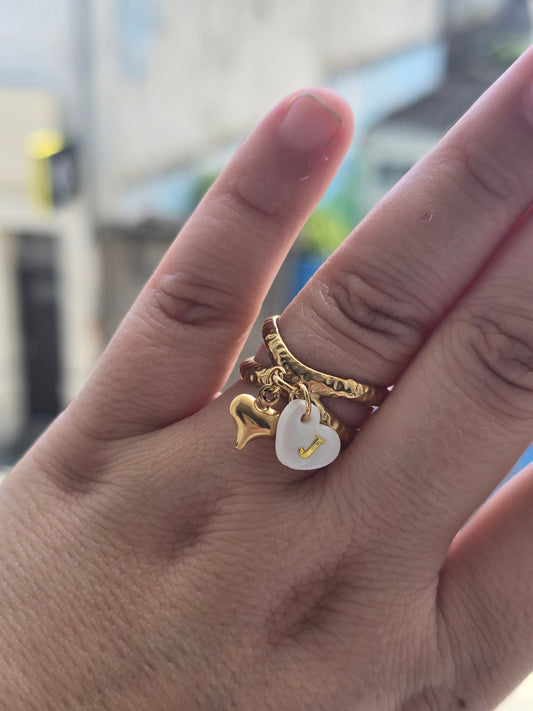 Bague cœur personnalisable 🌼