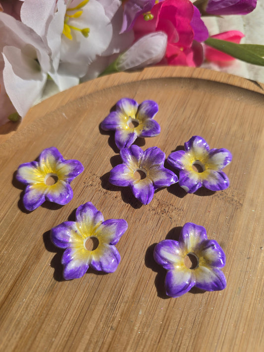 Lys relief violet jaune