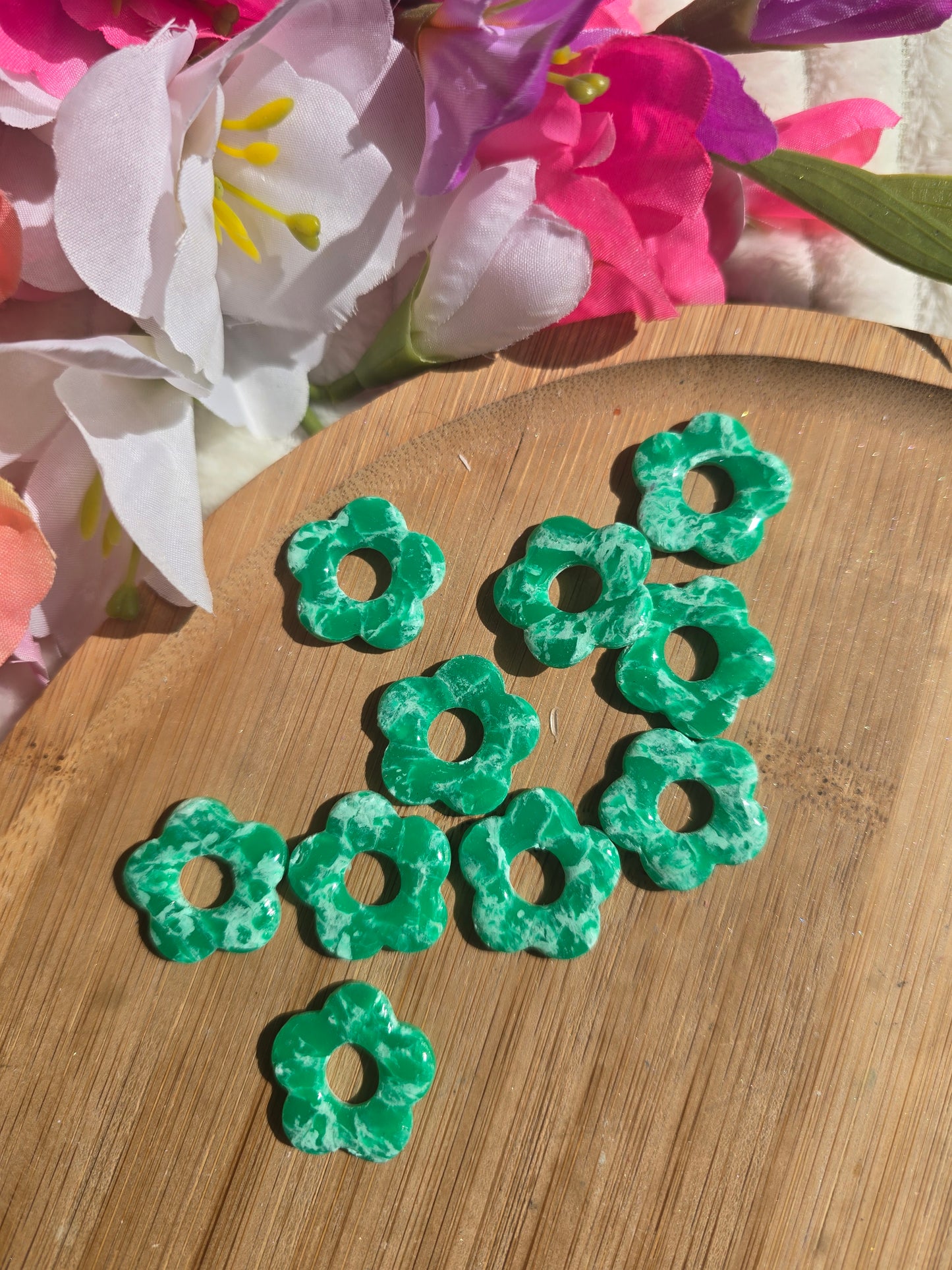 Maxi jade marbré vert