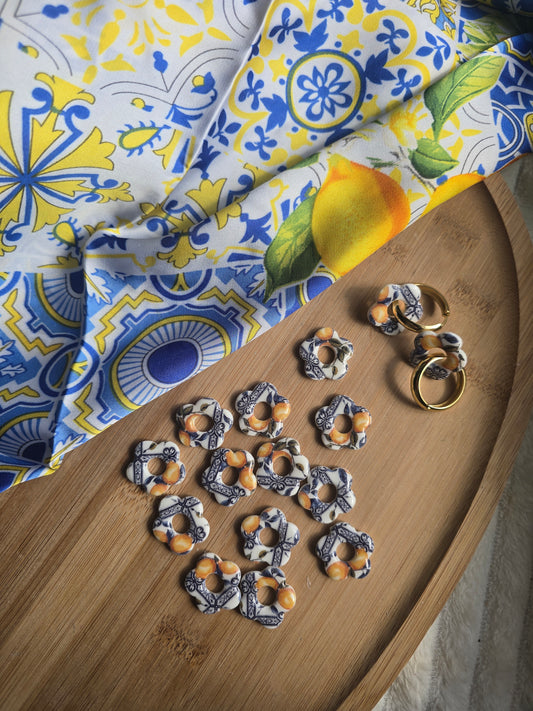 Box foulard + pampilles assortie ( sans créoles)