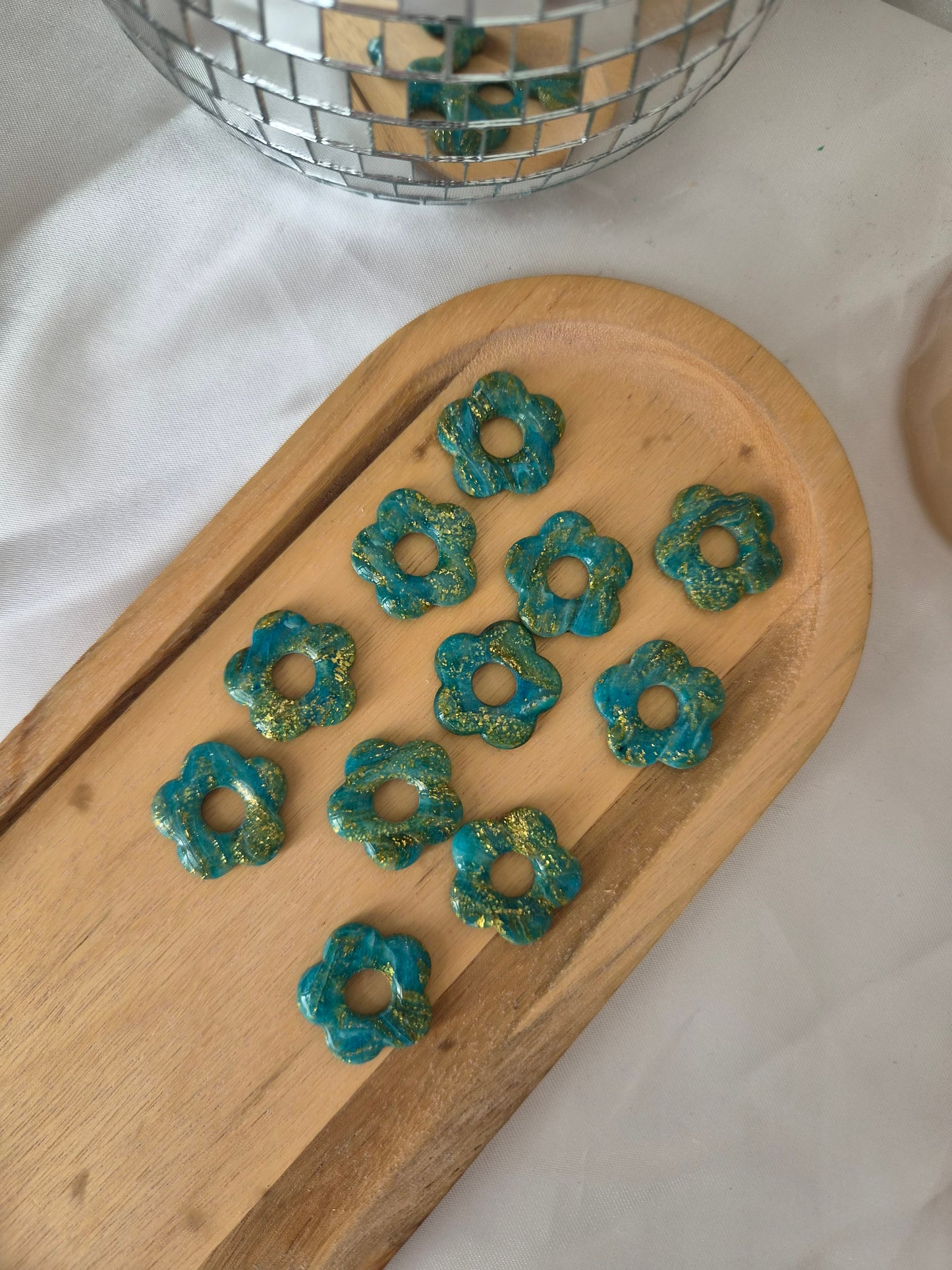 Maxi Jade marbré bleu dorée