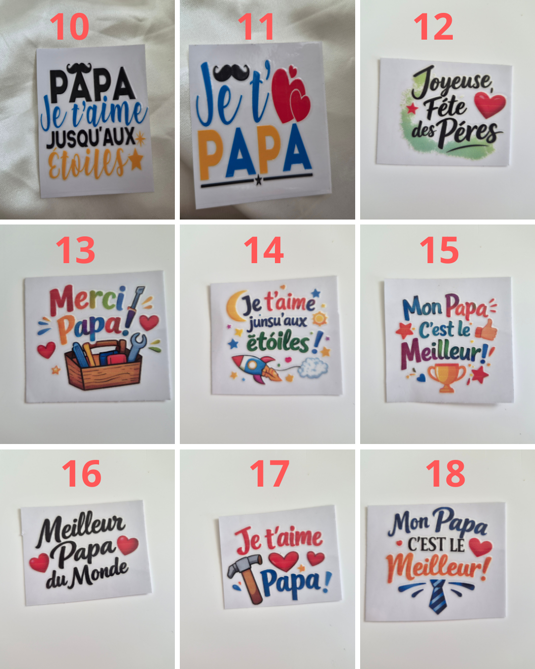 stickers fêtes des pères