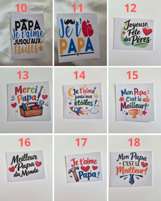 stickers fêtes des pères