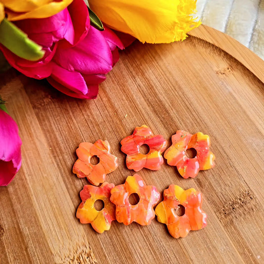 Sakura- marbré  orangé