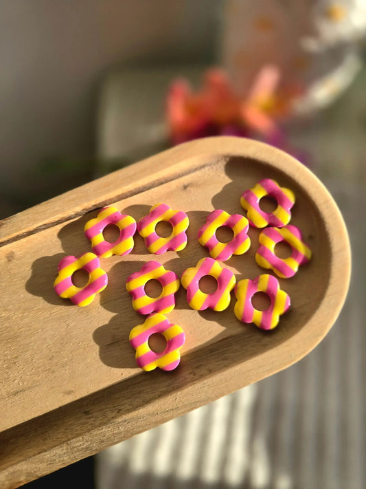 Maxi jade - rayure jaune et rose