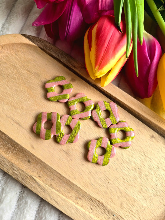 Maxi jade - rayure rose et vert