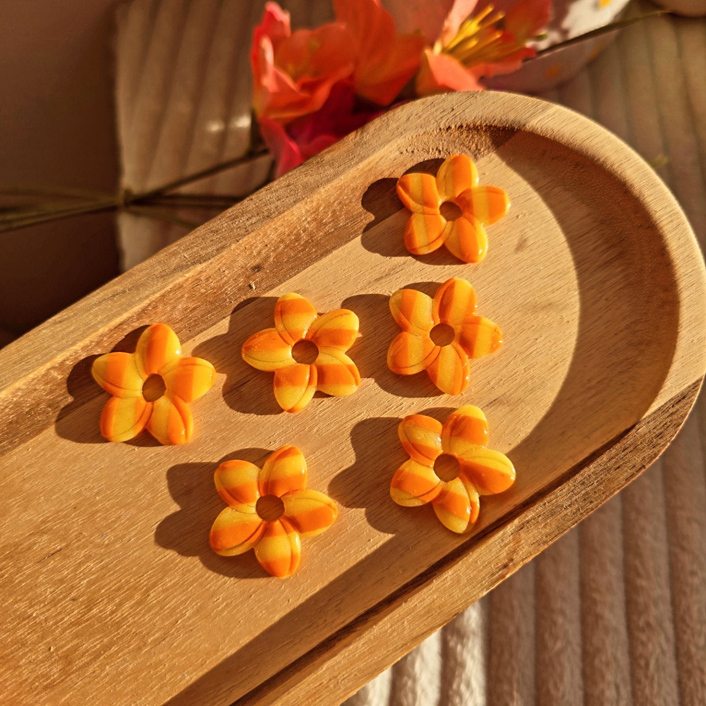 Léonie - rayé orange jaune