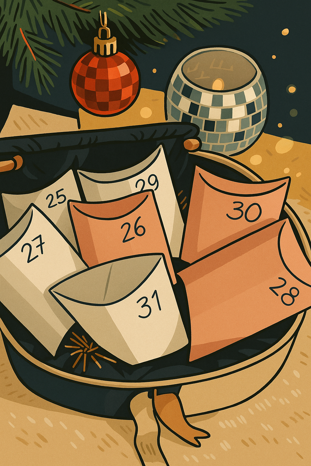 🎁 Calendrier de l'après - trousse rouge 🎁