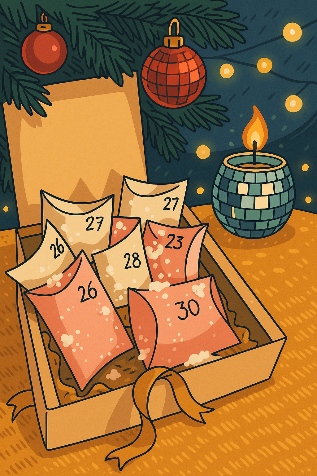 🎁 Calendrier de l'après - boite blanhce