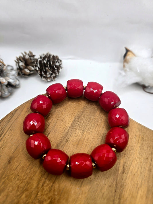 bracelet Georgia - Rouge